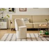 Nordlys Pouf with backrest and storage in bouclé Vintage Style Upholstery Living Room - 2 of 4