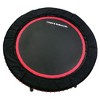 LEAPS & REBOUNDS 40" Adjustable Stability Bar Attachment with 40" Mini Fitness Trampoline and Home Gym Rebounder for Cardio Exercises, Red - 3 of 4