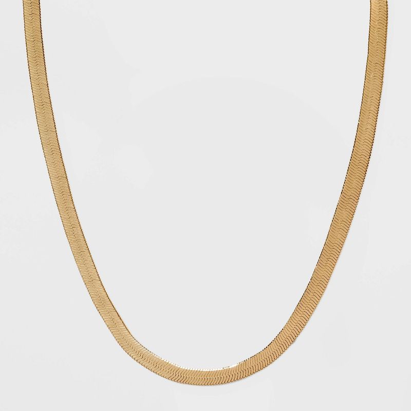 Herringbone Chain Necklace - A New Day&#8482; Gold, 1 of 3