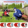 Acekool Electric Drain Cleaner Auger with Auto Feed, Pneumatic Foot Switch, 4 Interchangeable Cutters for 1" to 4" Pipes - 4 of 4