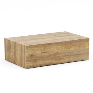 NicBex Rectangle Coffee Table with Wood Texture/Marble Pattern,Center Table for Living Room,Bedroom - 1 of 4