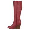 Journee Collection Womens Langly Wedge Knee High Boots - 2 of 4