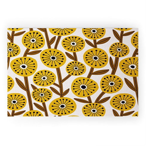 Alisa Galitsyna Mid Century Garden Looped Vinyl Welcome Mat - Society6 - image 1 of 4