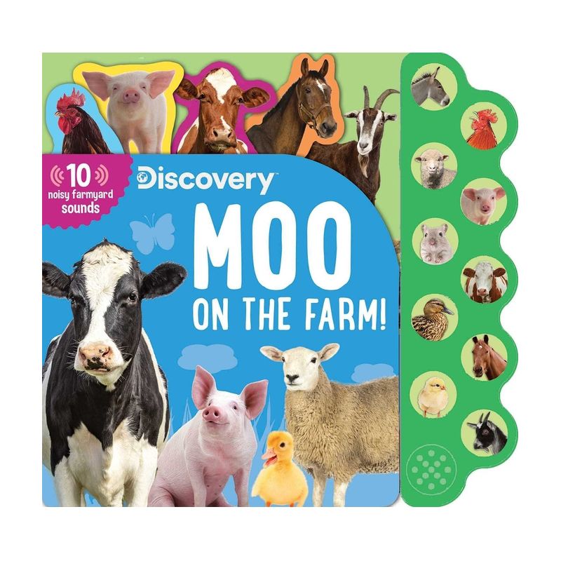 Discovery: Moo on the Farm! - (10-Button Sound Books) by  Thea Feldman (Board Book), 1 of 2