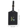 Unique Bargains Letter Luggage Tag Black 1 Pc - 2 of 4