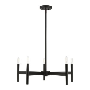 Livex Lighting Copenhagen 5 - Light Chandelier in  Black - 1 of 2