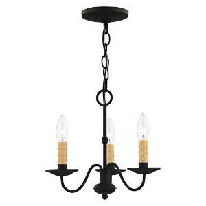 Livex Lighting Heritage 3 - Light Chandelier in  Black - 1 of 4