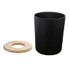 iDesign Small Round Bathroom Trash Can - Set of 2 - Matte Black - 4 of 4