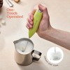 Peach Street Powerful Handheld Milk Frother, Mini Frother Wand, Battery Operated Stainless Steel Mixer, With Stand. for Milk, Latte - 3 of 4