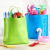Juvale 10 Pack 10 Pack Non Woven Reusable Shopping Bags with Handles, Fabric Tote for Favors, 5 Colors (15 x 12.5 In) - 3 of 4