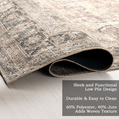 Deidra Brown Rectangular Synthetic 4' x 6' Area Rug