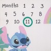 NoJo Disney Stitch Blue, Teal, Lime, Pink, and White One of a Kind Super Soft Photo Op Milestone Baby Blanket - 2 of 4