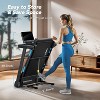 MERACH T12B2 Foldable Treadmill Incline 7.5MPH Quiet Treadmills Double Deck Technology Heart Rate Monitoring 6%Manual or 15%Auto Incline - 3 of 4