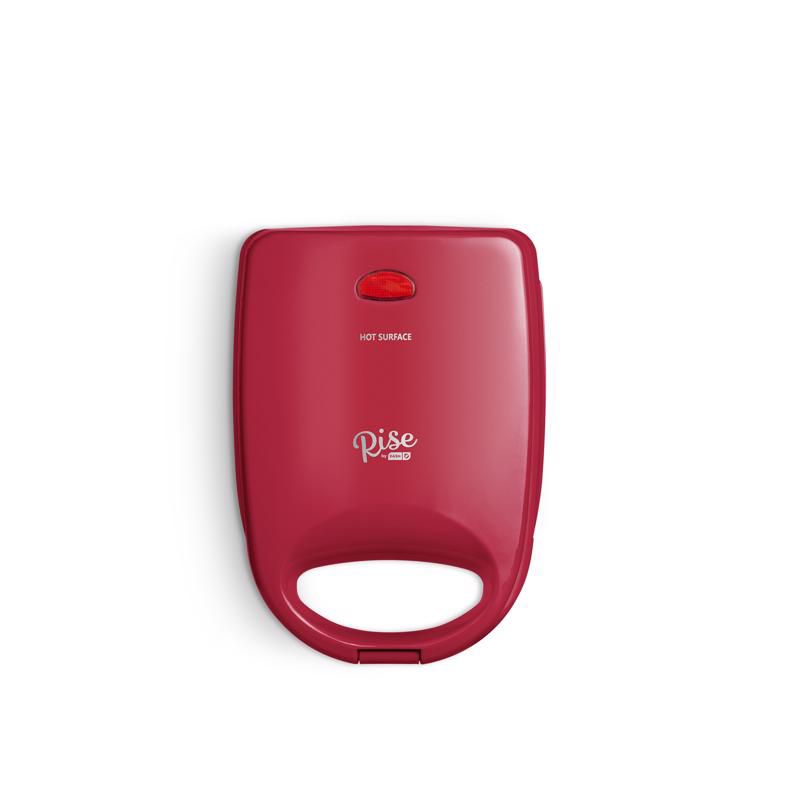 Rise by Dash 1 waffle Red Plastic Waffle Bowl Maker, 1 of 2