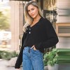 Women's Chic Notched Lapel Effortless Cozy Style Knit Sweater Top - Cupshe - 3 of 4
