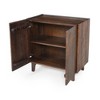YOOCOZZ  Wood Accent Cabinet with Fluted Design - Honey - 3 of 4