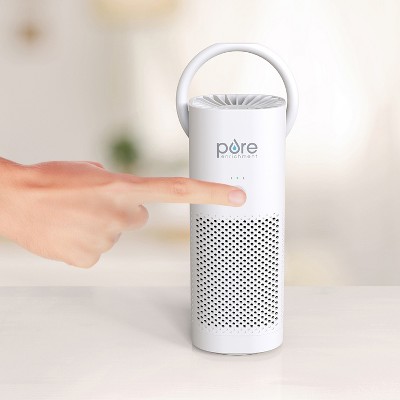 White Portable HEPA Air Purifier with Ionic Odor Absorber