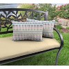 2pk Outdoor Wicker Pillow Set - Jordan Manufacturing - 2 of 3