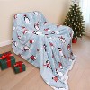 Lomsoe Cozy Printed Blanket Blanket, Flannel Throw Size for Home Decoration, Ultra Soft Throw, Christmas Light. - 2 of 4