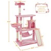 Yaheetech 63.5"H 4-Level Plush Cat tree for Small/Medium Cats - image 3 of 4