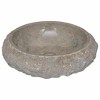 vidaXL Sink Gray Ã˜15.7"x4.7" Marble - 4 of 4