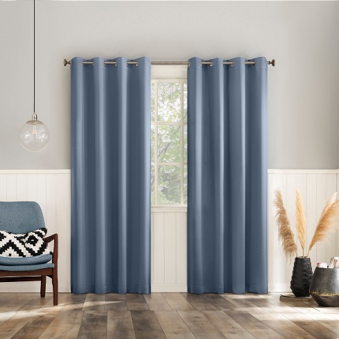 Brylanehome Sun Zero 2 Piece Brandon Magnetic Closure Grommet Curtain ...