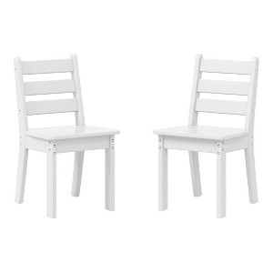 WestinTrends Treehouse Outdoor HDPE Kids Plastic Toddler Dining Chair (Set of Two) - 1 of 4