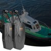 VEVOR Boat Fenders, 8.6" x 16" Boat Bumpers for Docking, Marine EVA Boat Dock Fender Bumper with Ropes, Cord Locks and Storage Bag, Black - 2 of 4