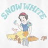 Women's Snow White and the Seven Dwarves Distressed Woodland Animals T-Shirt - 2 of 4