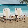 Portable Backpack Beach Chair for Adults-Folding Camping Chair with Storage Pouch & Cup Holder - 2 of 4