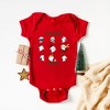 The Juniper Shop Christmas Spirits Green Words Baby Bodysuit - Newborn - Red - image 2 of 3