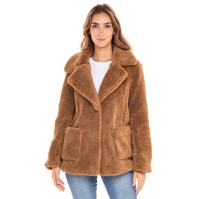 target womens faux fur jacket