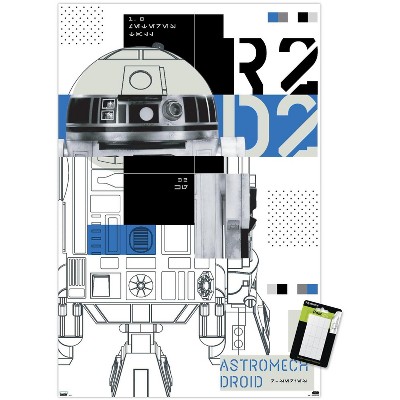 Trends International Star Wars: Power Of The Force - R2-D2 Unframed Wall Poster Print White Mounts Bundle 14.725" x 22.375"