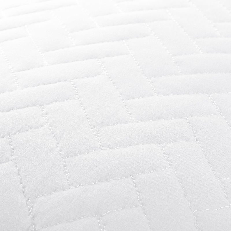 Quilted Coverlet and Shams Set Damask Square Herringbone Pattern - Becky Cameron, 5 of 11