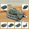 Skirfy Tank Toys for Boys, Army Toys Tank with 6PCS Alloy Die-Cast Army Vehicles with Light & Sound, green - 2 of 4