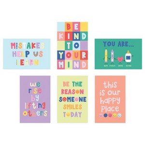 Callie Danielle 6pk Motivational Poster Kit, Teacher Supplies - 1 of 1