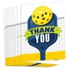 Big Dot of Happiness Let’s Rally - Pickleball - Birthday or Retirement Party Thank You Cards (8 count) - 2 of 4