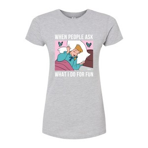 Women's - Disney - Sleep for Fun Fitted Graphic T-Shirt - 1 of 3
