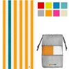 SUN CUBE Microfiber Beach Towel, Quick Dry Sand Free, Lightweight Compact Travel Swim Pool Camping Packable Adults - 2 of 4