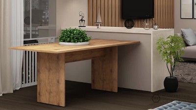 67.91" Rustic Natural Reclaimed Wood Dining Table