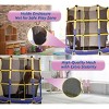 55" Mini Kids Trampoline + Hexagonal Fitness Rebounder with Handrail - Family Set for Children & Adults - 3 of 4