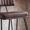 FURNIinspire Dining Chairs Set Of 2 Bar Stools, Vintage Dining Chair Height Chairs Versatile Dining Room Chairs, Brown, 19.29"*16.14"*35.83" - 4 of 4
