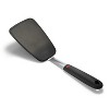 OXO Large Silicone Flexible Turner: Black Cooking Spatula, Dishwasher-Safe, Stainless Steel Handle, 13.3" Length - image 2 of 4