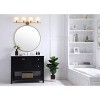 Elegant Lighting Collier 4 light Brass and Frosted white glass Wall sconce - 2 of 4