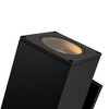 C Cattleya 2-Light Matte Black Die-Cast Aluminum Rectangular Outdoor Wall Light - 3 of 4