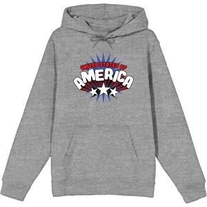 Americana United States Of Americana Adult Long Sleeve Hoodie - 1 of 2