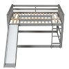 NicBex Twin over Full Bunk Bed Pine Bed Frame with Slide, Ladder and Full Length Guardrail, Space Saving, No Box Spring Required - 4 of 4
