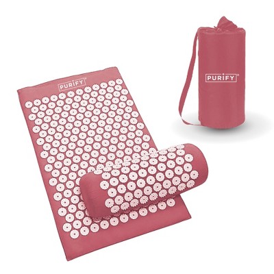 EaseDown Back and Neck Pain Relief Acupressure Mat and Pillow Set