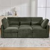 ModernLuxe 85.4" Modular Sectional Sofa Couch, Convertible Sofa Bed with Movable Ottoman, 2 USB Ports & Phone Holder - 2 of 4