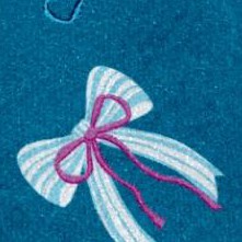 deep teal bows